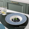 Ceramic pasta plate - home use straw hat plate, creative soup plate, western-style popular restaurant & hotel pasta plate tableware