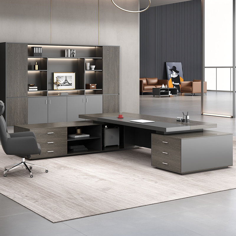 Saint li single elegant boss desk and chair combination casual modern executive desk president table office manager table