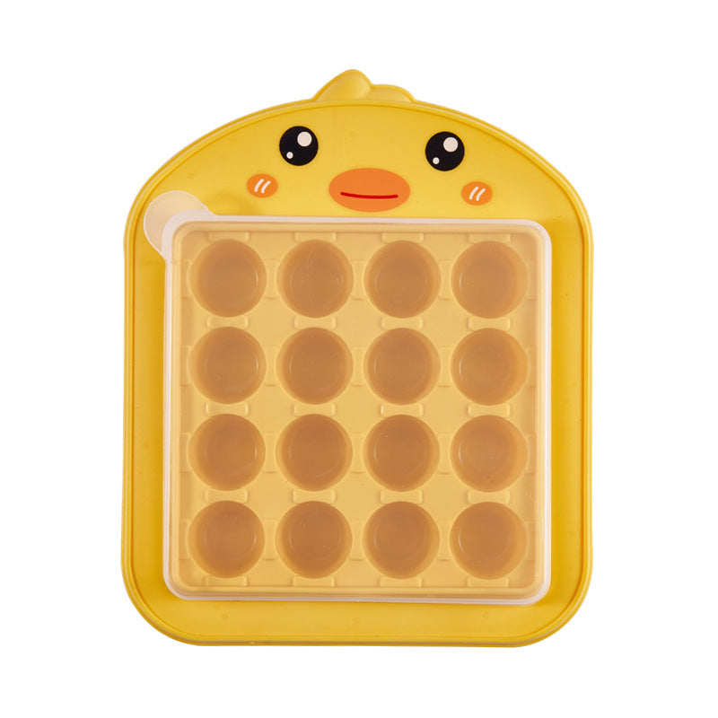 Cute duck ice cube tray ice box for home refrigerator ice cube ice cube mold creative covered quick frozen ice storage box ice making box