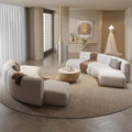 Curved and asymmetrical corner sofa for lounges, hotel lobbies, reception areas, meeting and negotiation spaces, beauty salons, and sales centers