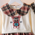 Girls' preppy plaid dress - stylish autumn/winter princess dress for baby girls - korean fashionable autumn outfit