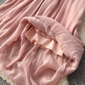 Lazy style high waist woven belt loose wide leg pants for women spring and summer drape slimming look cover crotch loosecasual pants