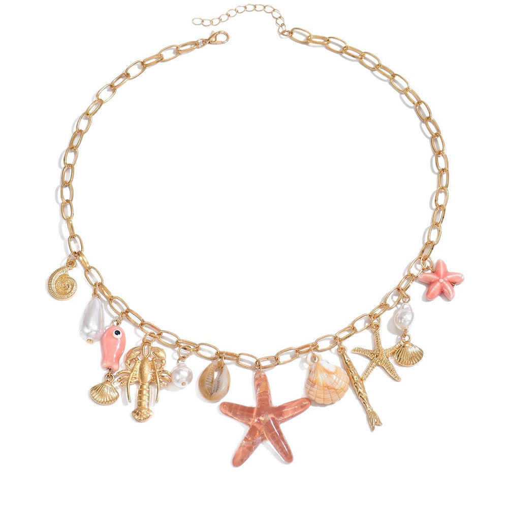 necklace wholesale new imitation pearl pendant niche high-end bohemia clavicle chain women's accessories necklace