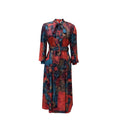 D238 free belt   spring cross-border new long-sleeved high-waisted printed plus size banquet export dress