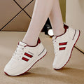 plus size lightweight athletic shoes for women, new spring/autumn soft sole eva sneakers, anti-slip leather casual running shoes