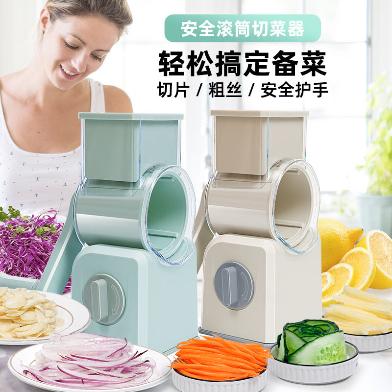 Roller vegetable cutter for homehand-cranked vegetable cutting handy gadgetmultifunctional vegetable cutting machine potato radish shredding slicers shredder