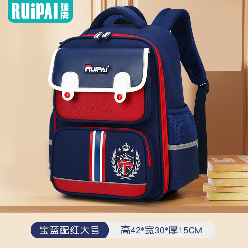 Rui brand children's schoolbag one, two, three to grade to reduce the burden, large capacity primary school students boys and girls custom wholesale cartoon