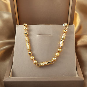 Fashionable and luxurious cuban link chunky bracelet for women, 24k gold-plated copper, perfect for parties and valentine's day jewelry gifts