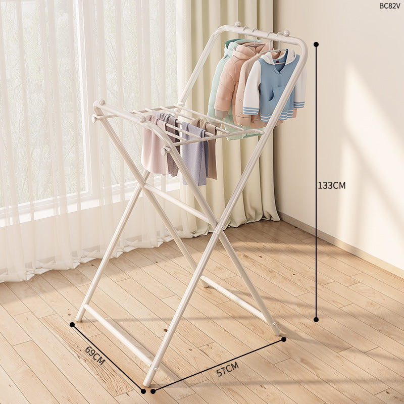 Foldable clothes drying rack balcony clothes drying rack foldablefor home clothes rack floor heater small drying clothes rack