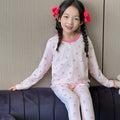 Kids type a autumn clothes and long trousers boys pure cottonintimatessuit girl lycra cotton home clothes pajamas pure cottoncomfortable