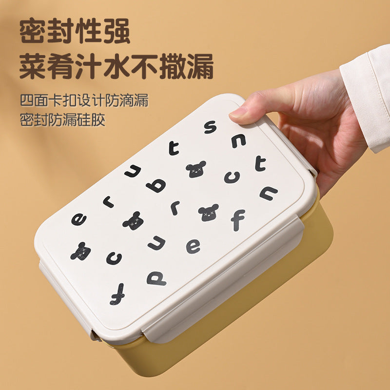 304 stainless steel lunch box, special for office workers for micro-wave furnace heating, food-grade bento box with lid, light lunch box