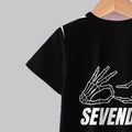 "stylish digital 67 print," perfect for summer wear, boys' outdoor sports t-shirt set