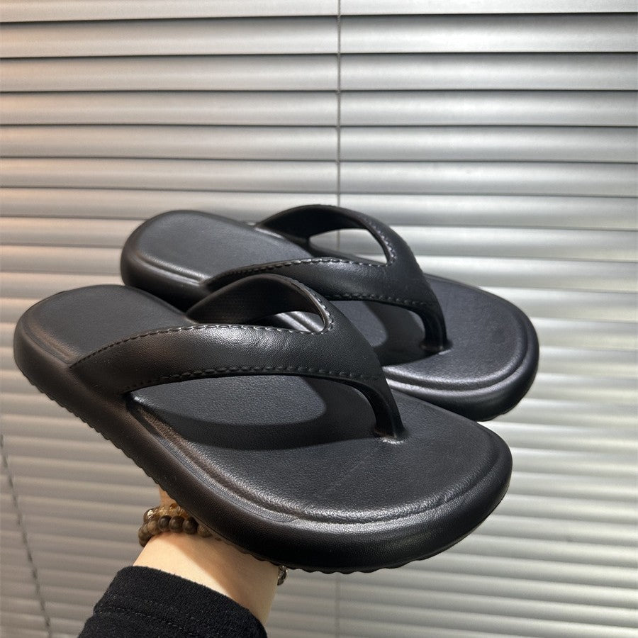 Eva flip-flops women's summer 2026 new french style flat bottom outdoor summer sandals beach wear fashion