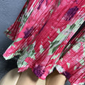 Special offer: digital print, comfortable & breathable crew neck, lantern sleeve, mid-sleeve, african fashion women's pleated pants