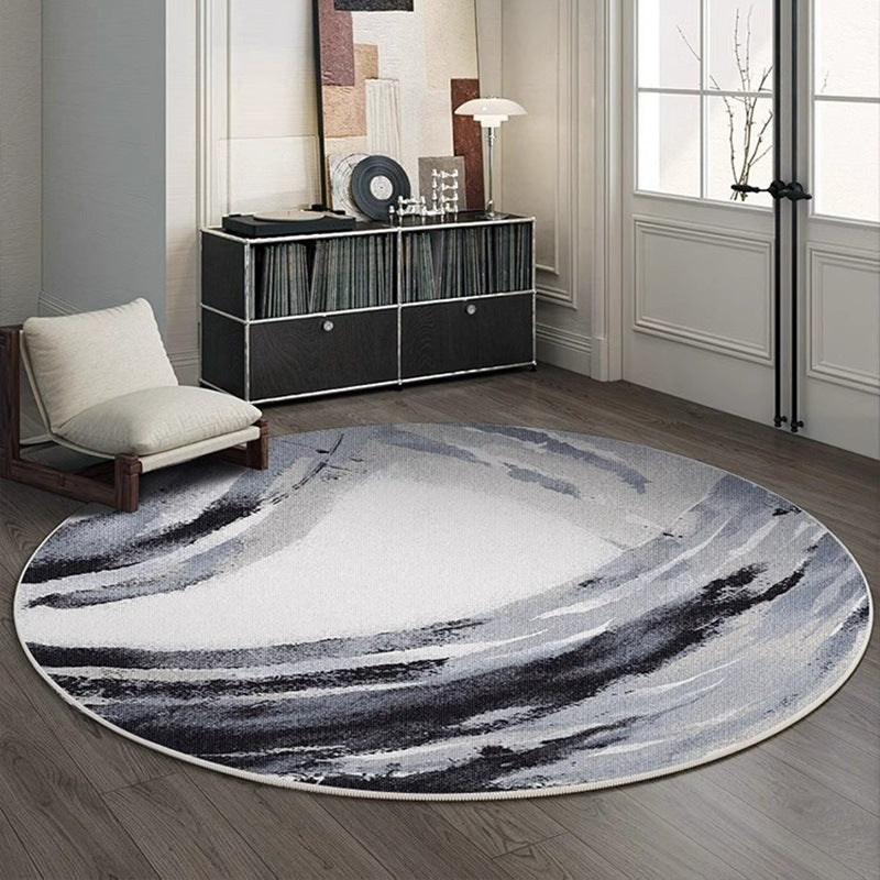 Carpet round new chinoiserie chinese style study chair floor mat computer study table foot mat gaming chair bedroom bedside