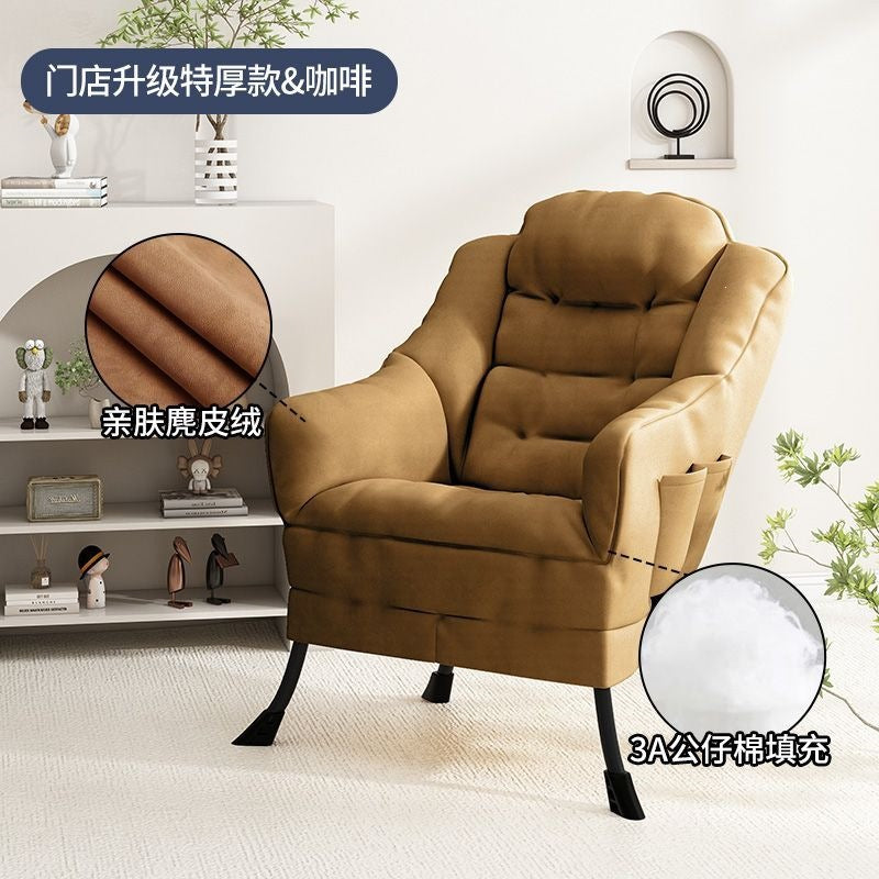 Beanbag chair single sofa chair dormitory lazy chair computer chair for home bedroom balcony lounge chair girl makeup chair