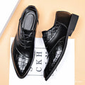 2024 plus size leather shoes for men, new casual business formal shoes, men's british korean style pointed toe shoes