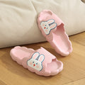 Cute rabbit slippers women's summer stomping on shit soft thick sole girl heart non-slip home bath student dormitory sandals women