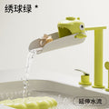 Shield dad kids faucet extender baby hand wash cartoon silicone long extension splash-proof handy gadget nozzle