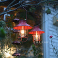 Solar powered hanging lanterns - outdoor garden balcony decor - waterproof, atmospheric, retro style - perfect for patio and garden lighting