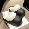 2024 new detachable cotton slippers for women, winter indoor home use, kuromi cute warm waterproof cotton slippers for women