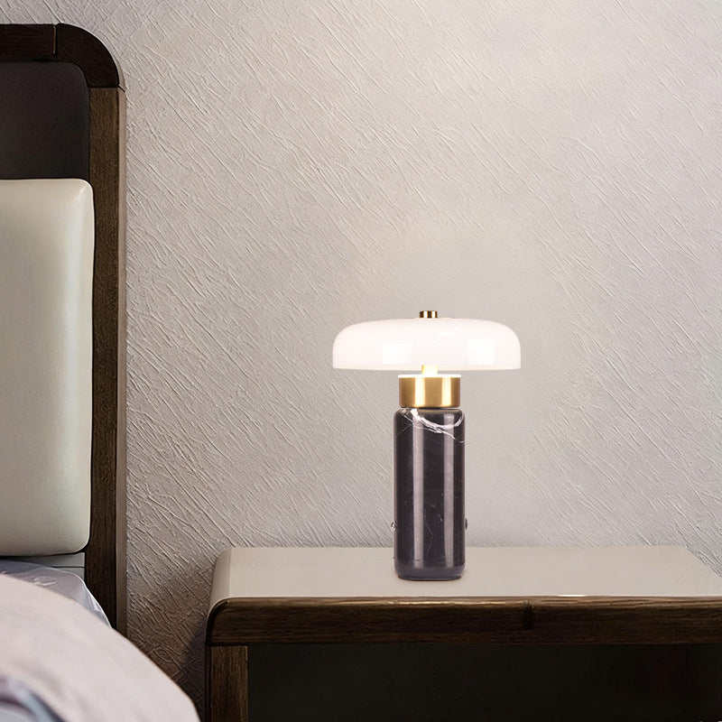 Nordic modern minimalist marble charging desk lamp - creative study, living room decorative light, bedroom living room touch control table lamp