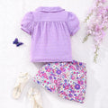 Kids' short-sleeve polo shirt & printed shorts set