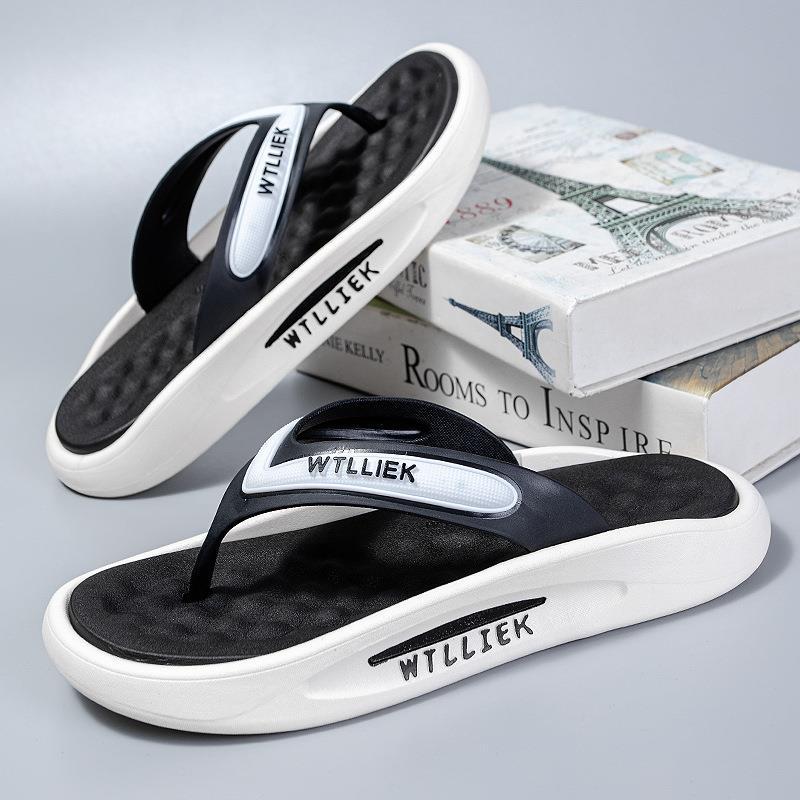 【factory direct】new men's flip-flops: stylish platform sandals with a "cloud-like" cushion – tiktok viral, outdoor trendy slides