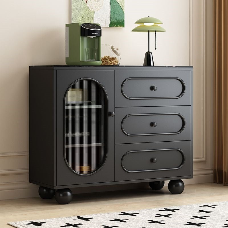 Solid wood sideboard, storage cabinet, french wall cabinet, storage cabinet, cream style tea cabinet, kitchen cabinet