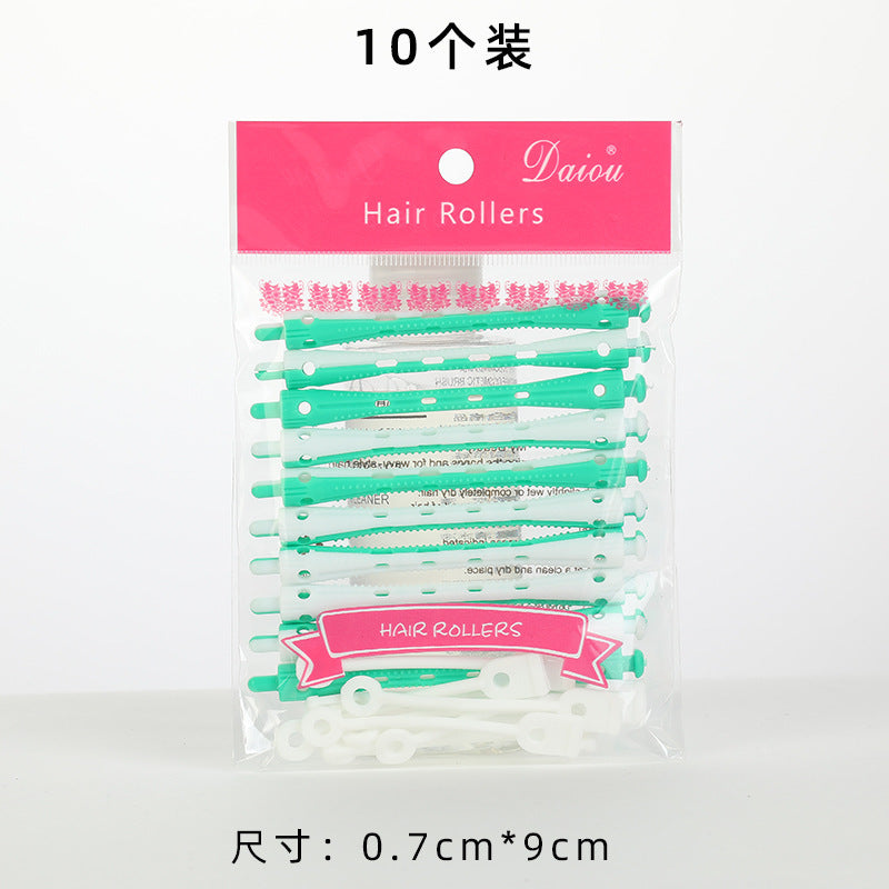 Cross-border hot-selling two-color ironing plastic ironing bar perm styling hair cutting tool with hair salon utensils curling iron wholesale