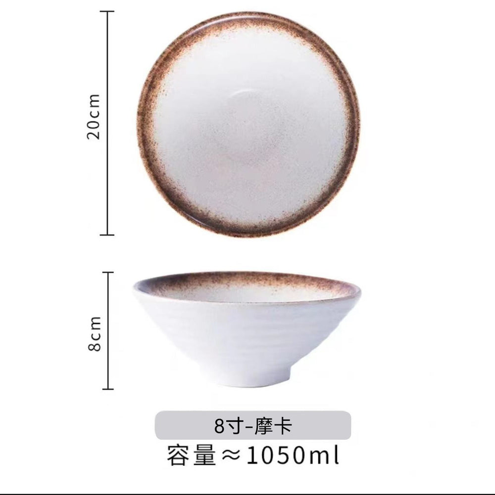 Japanese ceramic bowl for homelarge ramen bowl rice bowl noodle soup bowl creative tableware restaurant hat bowl