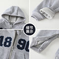 Newborn baby clothes autumn outfit super cute boy romper 100-day celebration adorable spring/autumn outdoor hooded sweatshirt swaddle