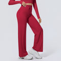 New arrival nude quick-drying yoga pants high waist hip lifting outdoor running sports loose pants draped straight-leg fitness pants