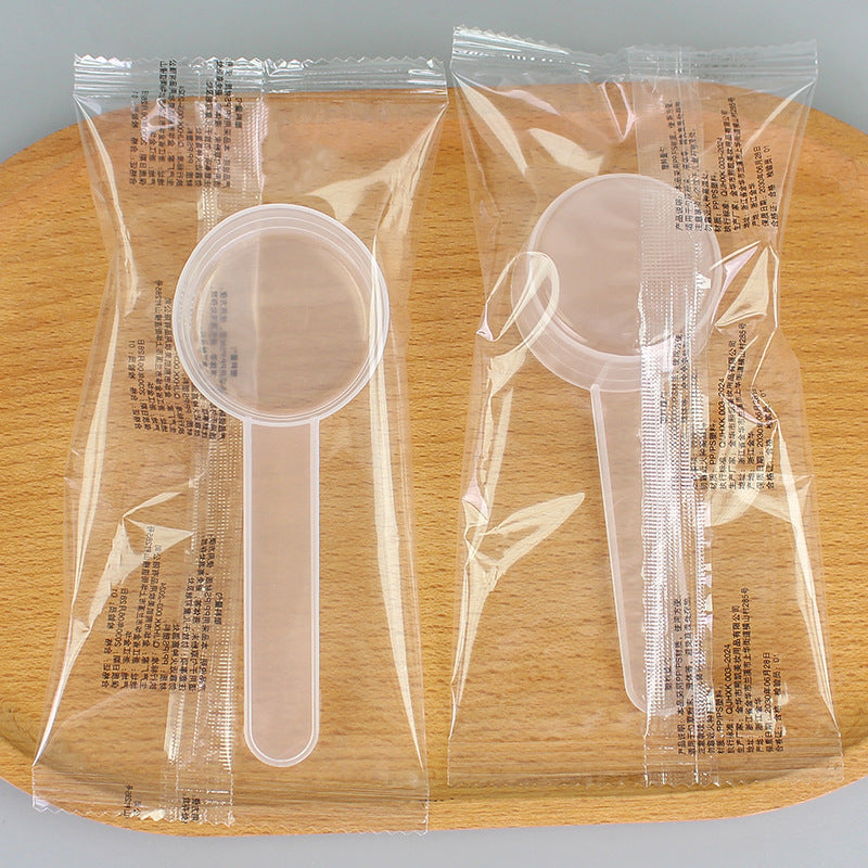 Individually wrapped 30ml plastic measuring spoons - ideal for face masks, laundry detergent, feed, fertilizer, pesticides, and measuring water (30g)
