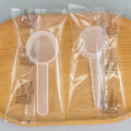 Individually wrapped 30ml plastic measuring spoons - ideal for face masks, laundry detergent, feed, fertilizer, pesticides, and measuring water (30g)