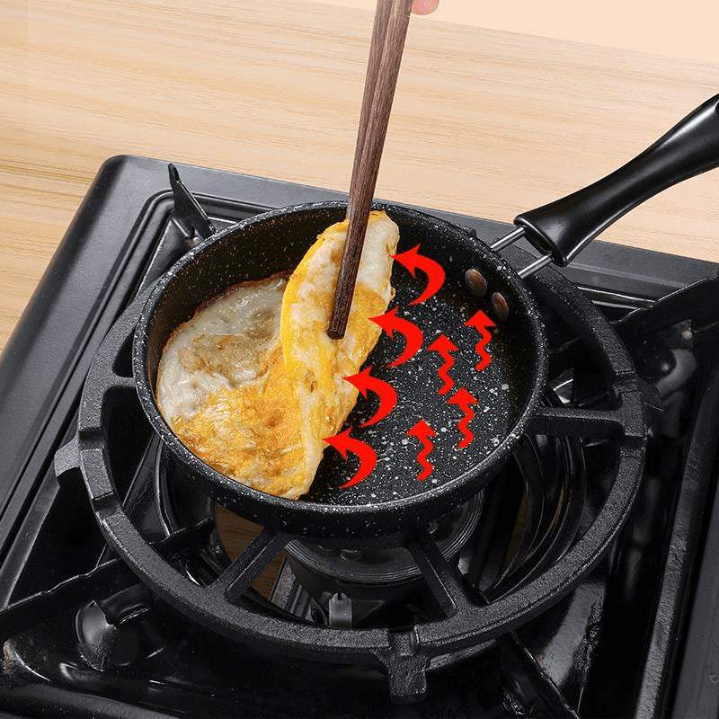 medical stone non-stick small frying panfor homeomelette stir-fry flat-bottomed boiler stove neutral small wok manufacturer wholesale