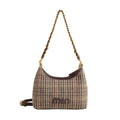 Underarm contrast color casual small square bag women's 2025 spring new korean style retro fashion large capacity commuter shoulder bag
