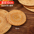 Rattan insulation mat oven mitts pot mat bowl mat high temperature resistant dining table mat plate mat coaster teapot holder casserole weaving