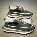 Men's shoes: 2025 spring new arrivals - breathable low-top dad shoes, versatile trendy chunky sole height-increasing sneakers, athletic casual footwear