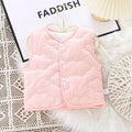 Kids' autumn/winter toddler girl's medium-thick vest, outdoor waistcoat, new infant girl's warm winter vest