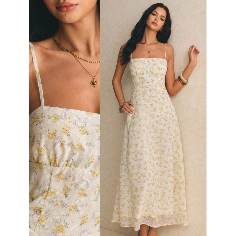 fashionnew arrivalfashionelegant strap elegantcasual vacation long suspender dress