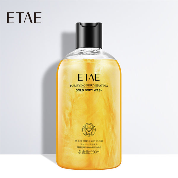 Fanzhenjing refreshing and smooth gold body wash, clean foam delicate body wash leaves fragrance 24k gold body wash