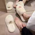 Influencer-approved fuzzy slippers for women - new autumn 2023 collection: fairy-tale style, soft sole, comfortable for home, plus size available, perfect for pregnancy