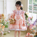 Ready-to-ship lolita princess dress for girls, baby girl's first birthday lolita birthday outfit, stylish spring and autumn dress, korean style