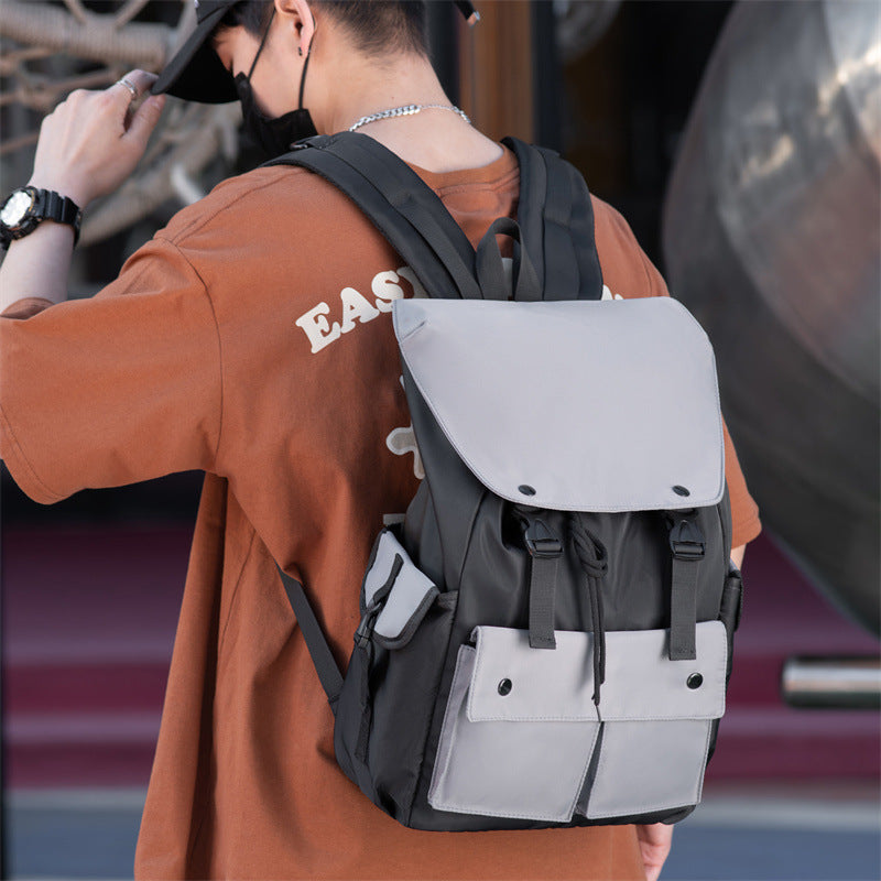 Casual men's backpack, high-end fashion travel backpack, commuter backpack, lightweight and burden-reducing computer bag