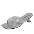2026new arrival crystal fireworks fairy shoes thick heel sandals outwear sandals women's shoes fashionelegant one-line slippers