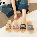 Xishuangbanna resort style ins ethnic style sandals for women summer outing soft bottom non-slip beach flip-flops for women