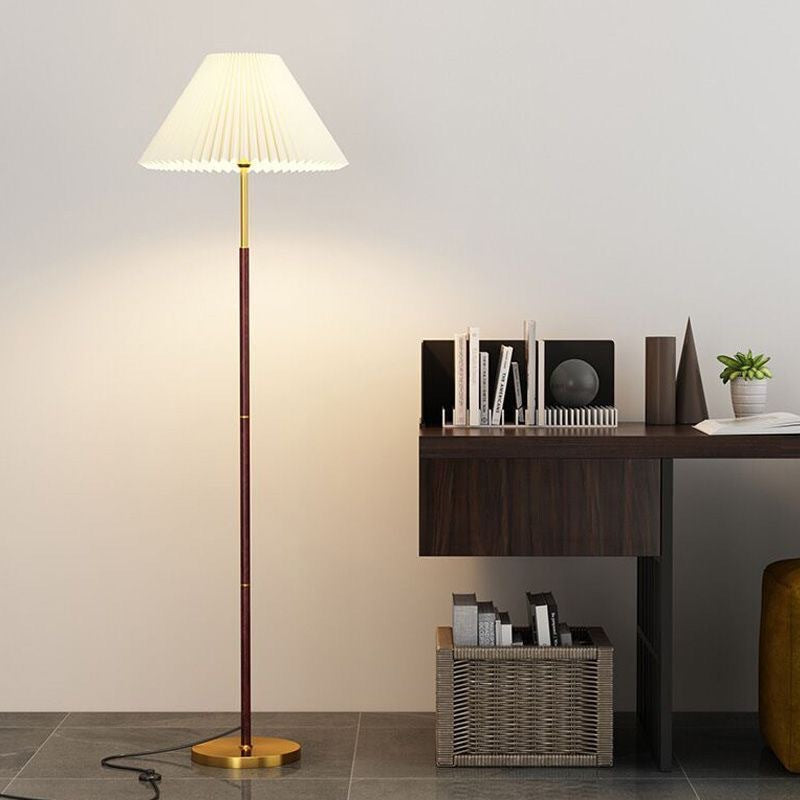 【premium selection】pleated decor floor lamp - minimalist chic for living room, sofa, study, or bedside - modern & stylish