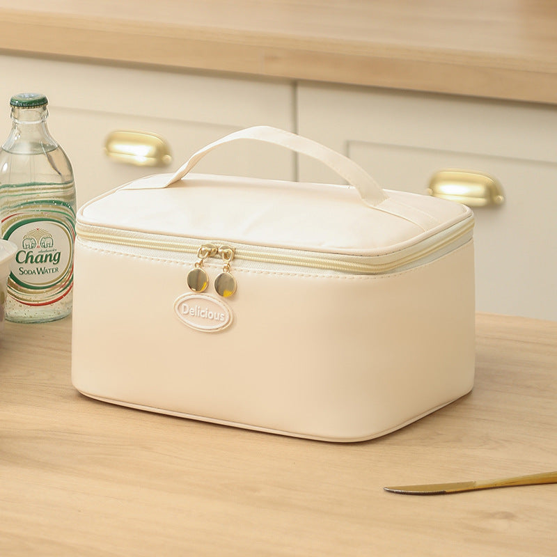 Beilian thickened aluminum foil lunch box bag, office worker portable double-layer portable lunch bag, thermal insulation handbag, student