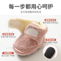 Babibele autumn/winter thickened warm baby socks & shoes - non-slip floor socks for infants & toddlers, soft sole shoes, solid color footwear